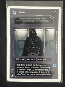 Darth Vader - 1995 Decipher STAR WARS CCG Premiere Card WHITE BORDER - Picture 1 of 3
