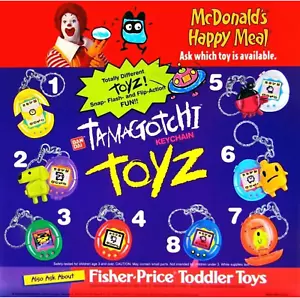 Original Issue Tamagotchi Key Ring 1998 McDonald's Happy Meal Action Toy Game #1 - Picture 1 of 18