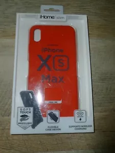iHome Slim Apple iPhone XS MAX Hülle ROT Seide Silikon Soft Touch Neu - Bild 1 von 2