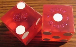 Gold Coast Casino Las Vegas, NV Pair of Dice - Small Logo - Nevada - Picture 1 of 1