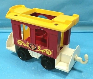 Vintage Little People Fisher Price Circus Train Monkey Car. - Bild 1 von 3