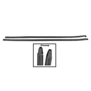 1966-1967 Chevelle Door Weastherstrip Glass Run Channel Pair RH+LH Robber Seal - Picture 1 of 1