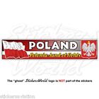 POLAND Polish Flag-Coat of Arms Polska Polonia 180mm Vinyl Bumper Sticker, Naklejka