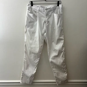Lululemon Pants Men’s 33x31 ABC Slim Fit Swift Cotton White 5 Pocket Golf - Picture 1 of 13