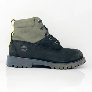 Timberland Boys Premium 6" A2E4E Black Waterproof Ankle Hiking Boot Size 7 - Picture 1 of 12