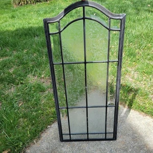 Panel de ventana de vidrio transparente biselado grabado de colección salvamento esmerilado 24" x 10,5" - Imagen 1 de 12