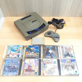Sega Saturn Console Japan Bundle with 8 Games Memory & 1 Controller HST-3210