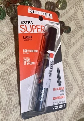 Rimmel Extra Super Lash Mascara Body Building #101 Black Discontinued NEW - Image 1 of 2