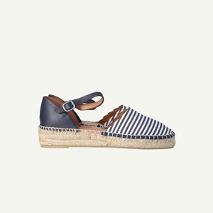 Seasalt Cornwall Womens Navy Fabric Espadrilles Sandals EU 37 UK 4 - Picture 1 of 16
