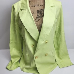 Damen Blazer hellgrün lässig leicht Langarm Frühling Herbst Größe L - Bild 1 von 3