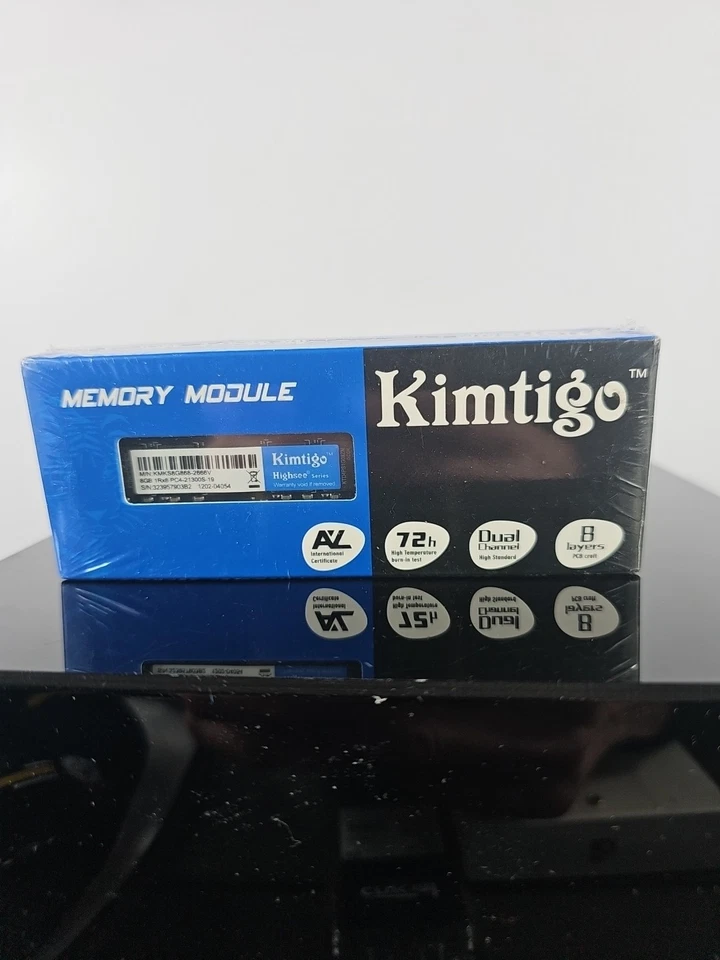 Kimtigo Memory Module 8GB DDR4 Laptop 2666 (KMKS8G868-2666V) - Open Box
