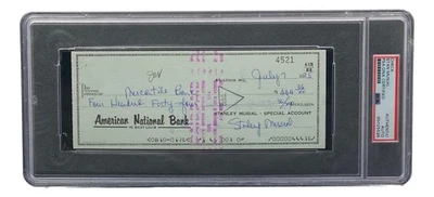 Stan Musial St. Louis Cardinals Signed  Bank Check PSA/DNA 85025598 - Image 1 of 4