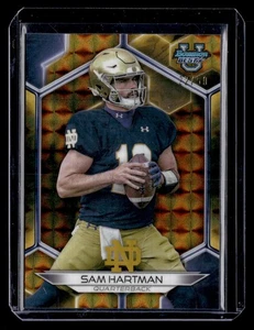 2023 Bowman University Best #1 Sam Hartman Gold Geometric #/50 - Picture 1 of 2