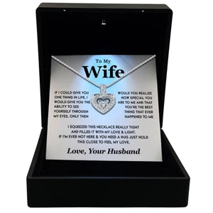 TRYNDI Frau Halskette vom Ehemann, Jubiläumsgeschenke für Frau Weihnachtsideen - Bild 1 von 6