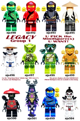 Genuine LEGO U PICK Ninjago LEGACY Minifigures (Group 1) **NEW** - Image 1 of 4