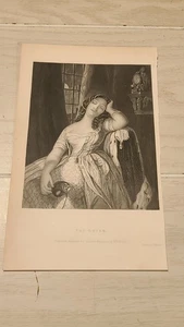 Antica rivista Graham incisa Il sogno pagina singola 9"x5,5" - Foto 1 di 2