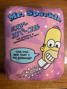 The Simpsons Plüschkissen Mr Sparkle Pink 11 Zoll Universal Studios Homer - Bild 1 von 4