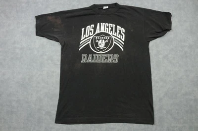 Camiseta De Colección Los Angeles Raiders Para Hombres XL Negra NFL Fútbol Camiseta Años 90 Foto 1 de 4