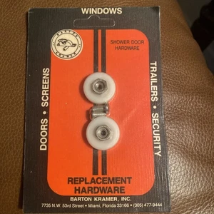 (2-Pk) Barton Kramer Shower Door Roller Assembly 7/8" Flat - Picture 1 of 3