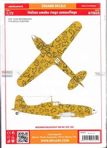 EDUD72033 1:72 Eduard Decals - Italian Smoke Rings Camouflage - Picture 1 of 2