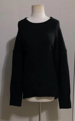 NWT Antonio Melani "L" Shimmering Ice Lorella Acrylic Blend Black Sweater $89 - Image 1 of 4