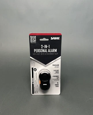 Sabre 2-in-1 Personal Alarm with Clip and LED Light Runners Series - Image 1 of 2