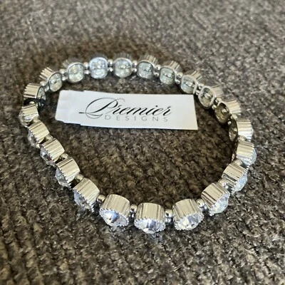 Pulsera Brazalete Cristal Rodio COCO Premier Designs Envío GRATIS Nueva con Etiquetas Preciosa Foto 1 de 4