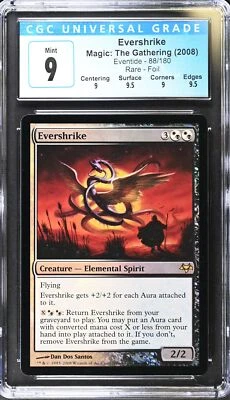 EVERSHRIKE Eventide Foil Rare CGC 9 Q++ MTG [Nostalgium] - Image 1 of 2