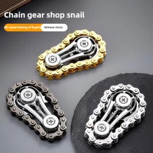 Metal Sprocket Fidget Spinner – Anti-stress Bike Chain Gyro Toy for Adults - Picture 1 of 12