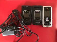LG VCU500 noir cingulaire - ASIS (JX-2982) O1-6B 2 téléphones LG 1 Motorola AT&T