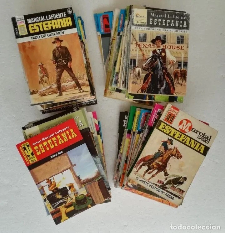 Bolsilibros pulp: Lote de 25 novelas de Marcial Lafuente Estefania - Imagen 1 de 1
