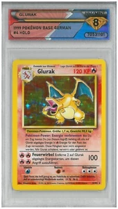 1999 Pokémon Base German GLURAK (CHARIZARD) #4/102 Holo 💎 DSG 8 NM/Mint - Picture 1 of 2