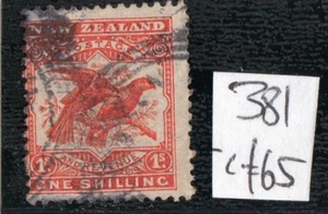 NEUSEELAND 1907 1s ORANGE ROT SG; 381 GUT GEBRAUCHT c £ 65 - Bild 1 von 2