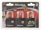 Master Lock 311TRI Keyed Alike Laminated Steel Padlock  3-Pack 