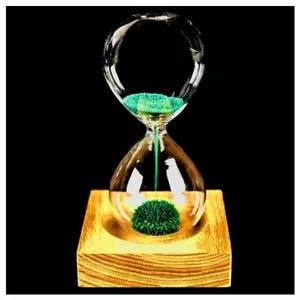 Magnetic Hourglass Timer Home Sand Clock Desk Decor Glass Desktop Decoration - Picture 1 of 32