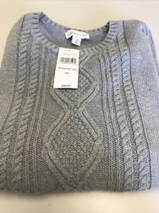 Suéter gris jaspeado medio Coldwater Creek PXL - Imagen 1 de 2