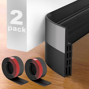 2 Pack under Door Draft Stopper, Home Essentials, Weather Stripping Door Seal, B - Picture 1 of 12