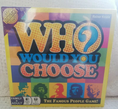 Who Would You Choose? The Famous People Board Game! by Reiner Knizia - Sealed - Image 1 of 4