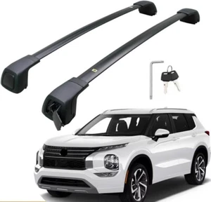 Upgraded for Mitsubishi Outlander 2022-2025 Roof Rack Cross Bar luggage Rail - Picture 1 of 6