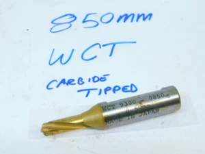 NEW WAUKESHA CARBIDE TIPPED STRAIGHT SHANK TWIST DRILL 8.50MM (.3346) COOLANT - Picture 1 of 2