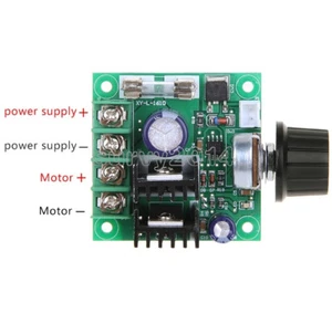 9V~50V 10A PWM DC Motor Speed Control Switch Controller Volt Regulator Dimmer - Picture 1 of 4