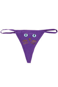 NWT Pink Lover cute Cat FACE cotton blend thong panties S,M,L,XL,12 colors
