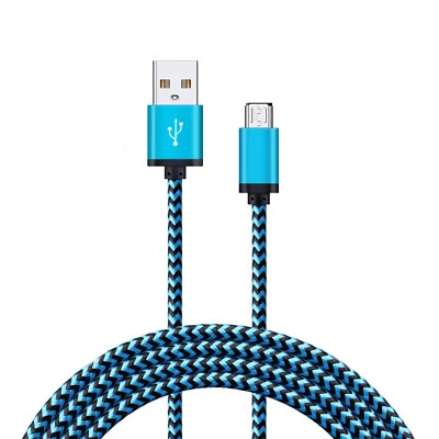 Android Micro USB Cable Nylon Braided High Speed Charger Cord USB Charging Cable - Image 1 of 4