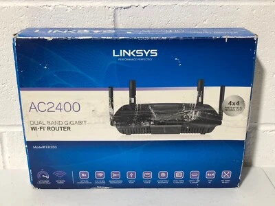 Linksys AC2400 4X4 Dual-Band Gigabit Wi-Fi Router HD Streaming/Gaming E8350 - Image 1 of 4