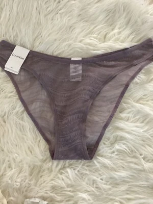 1 CALVIN KLEIN WOMEN ALLOVER LACE BIKINI UNDERWEAR QD3972 $15 - Image 1 of 4