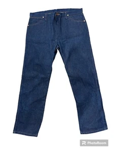 Wrangler Straight Leg Blue Jeans 38 X 30 - Picture 1 of 3