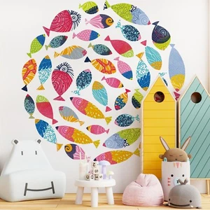 Under The Sea Wall Decals Peel and Stick Vinyl Ocean Fish Wall Stickers for K... - Picture 1 of 8