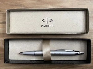 Parker IM Kugelschreiber Silber Farbe Schwarz Tintenmine - Bild 1 von 8
