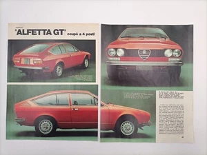 Clipping Ritaglio Articolo 1974 ALFA ROMEO ALFETTA GT Coupé a 4 Posti - Imagen 1 de 4