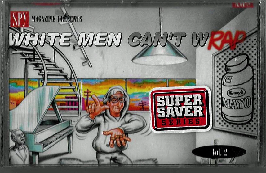 SPY MAGAZINE - WHITE MAN CAN'T WRAP - VOL. 2 - RHINO CASSETTE - STILL SEALED - Image 1 of 1